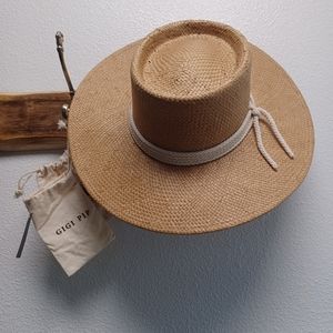 Gigi Pip Pork pie straw hat size s/m